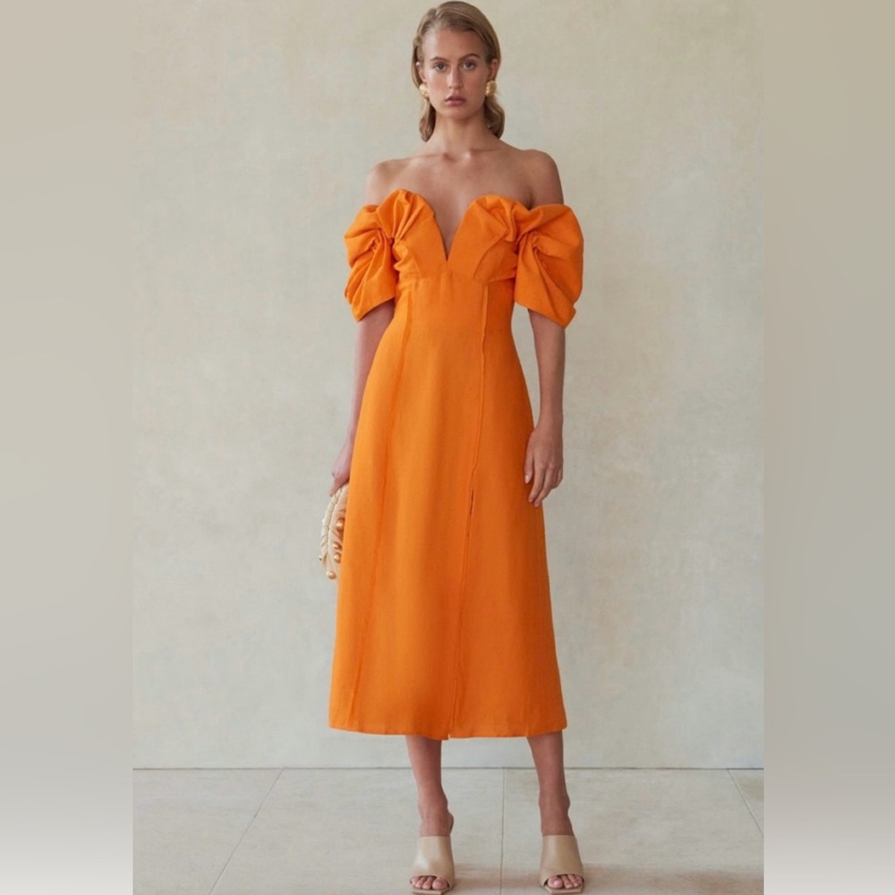 Cult Gaia Muna Off-The-Shoulder A Line dress